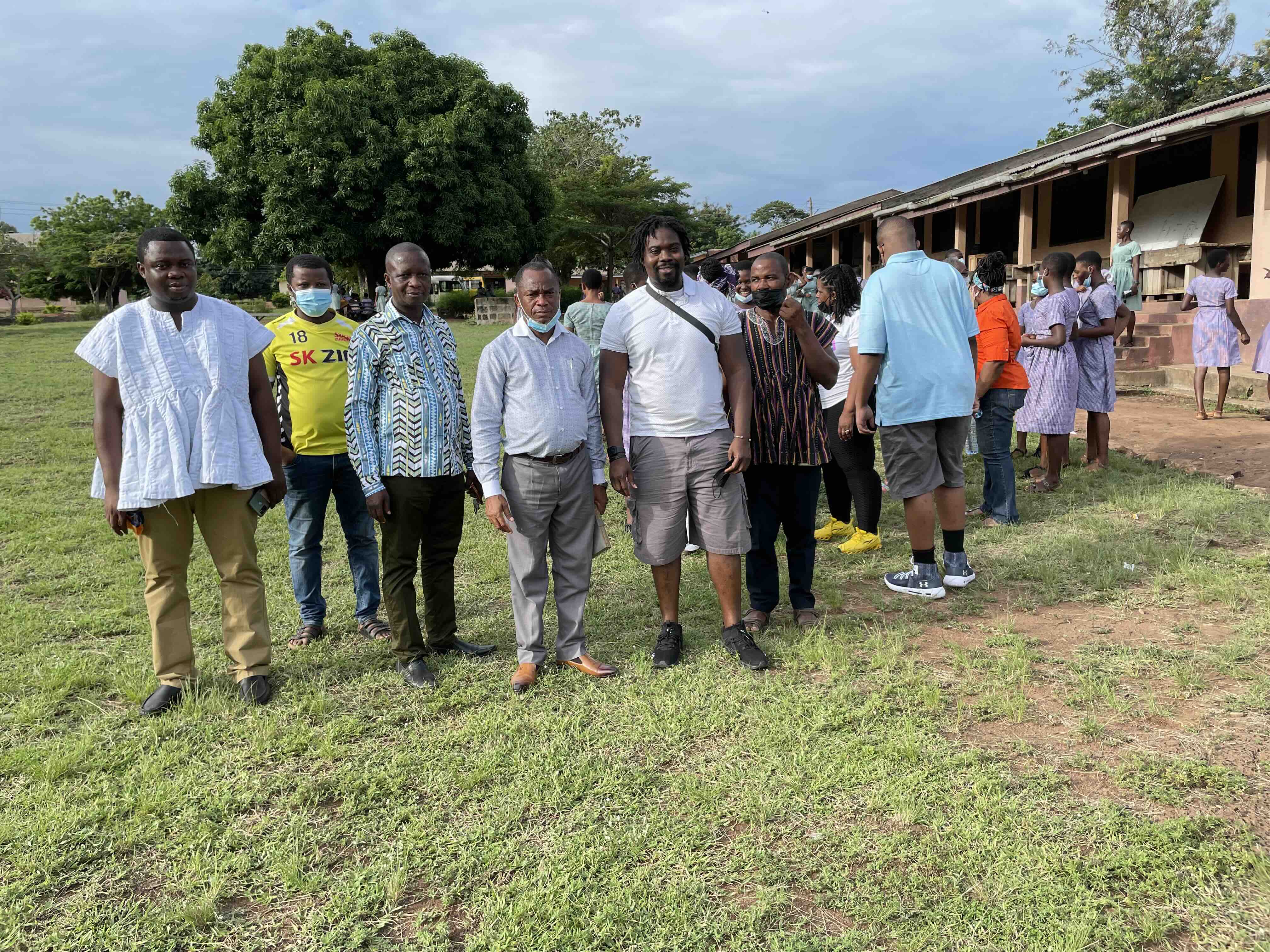 School teachers at the water borehole project